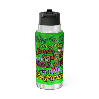 the bum's shit - Gator Tumbler, 32oz (logo green)