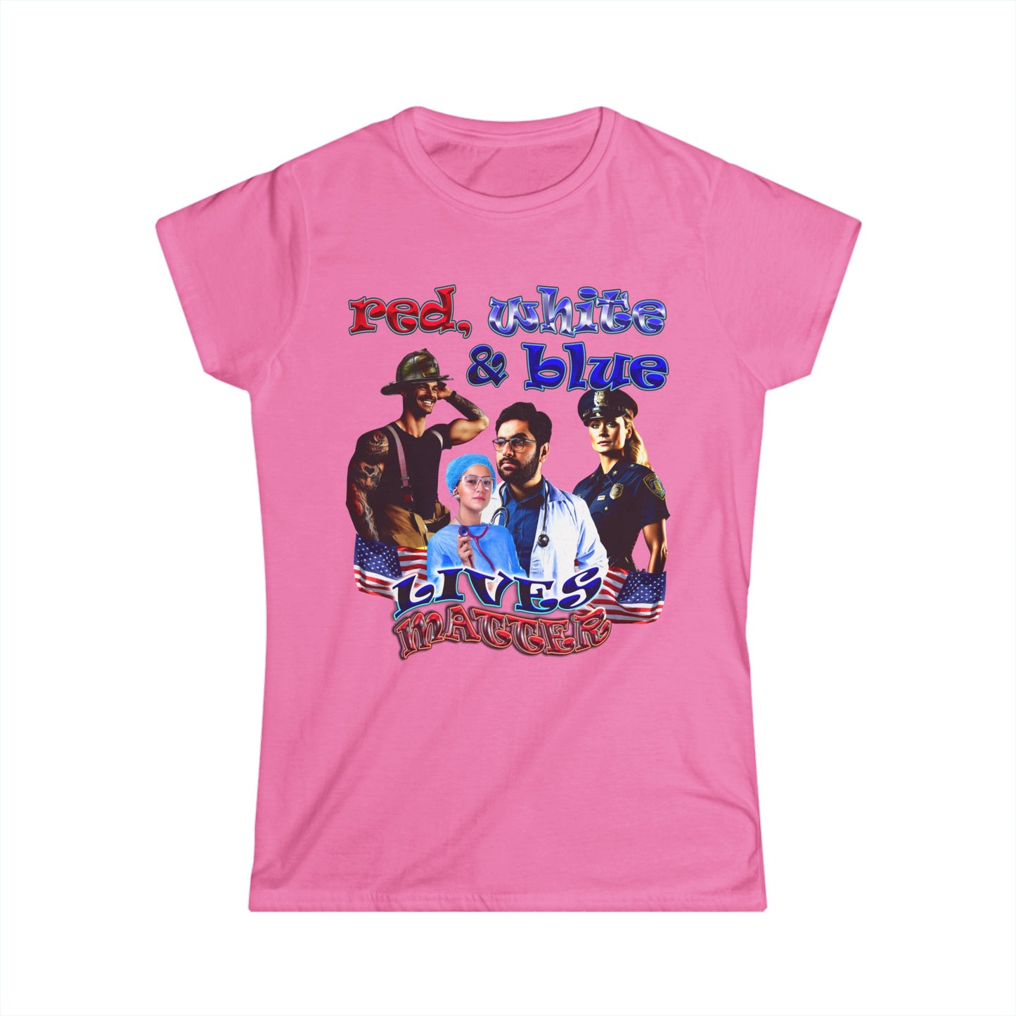 rw&b lives matter - Women's Softstyle Tee