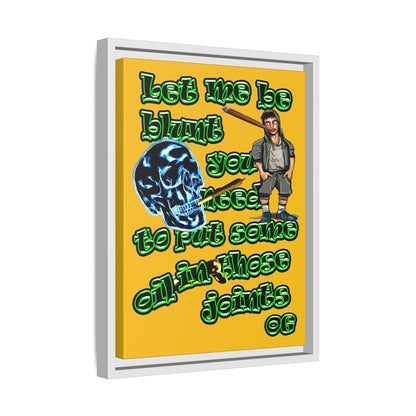 og - framed canvas art (yellow)
