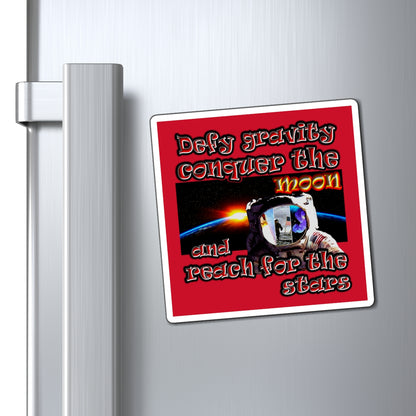 defy conquer reach - Magnets - (dark red)