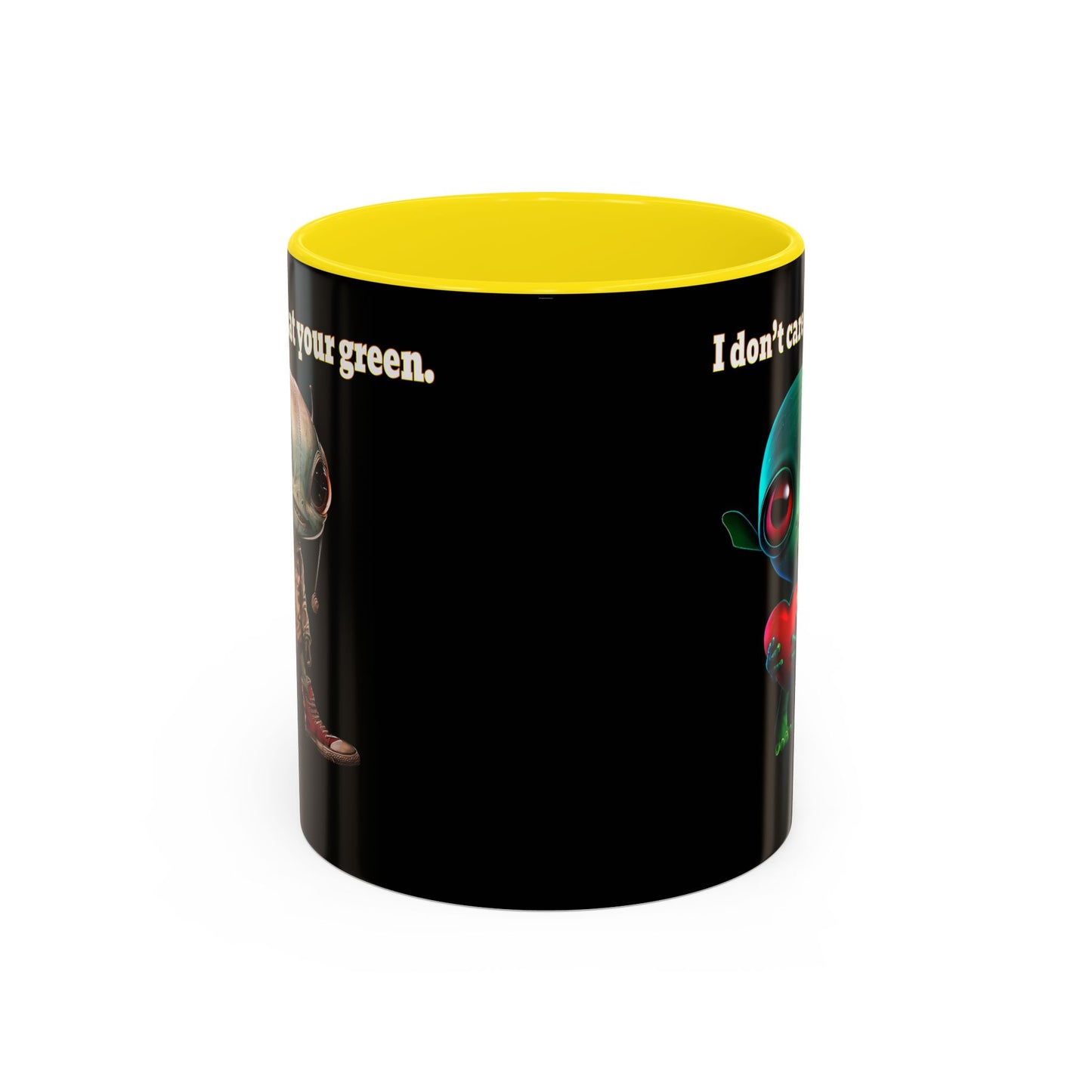 I don't care that your grey - Accent Mug (black)
