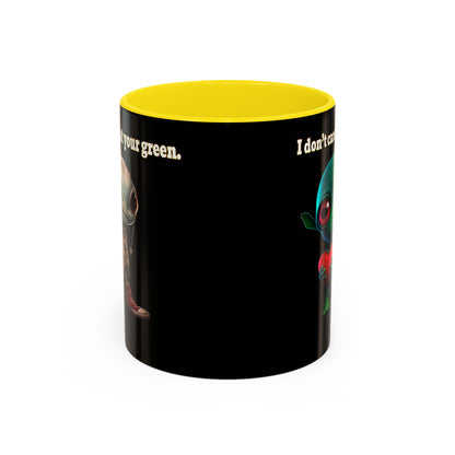 I don't care that your grey - Accent Mug (black)