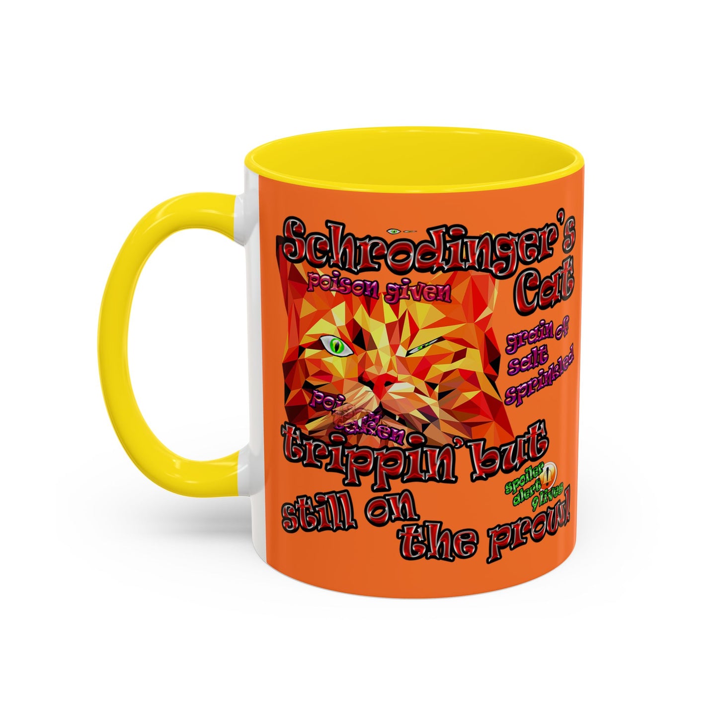 schrodinger's cat - Accent Mug (crusta)
