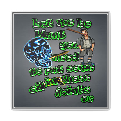 og - framed canvas art (grey-light grey)