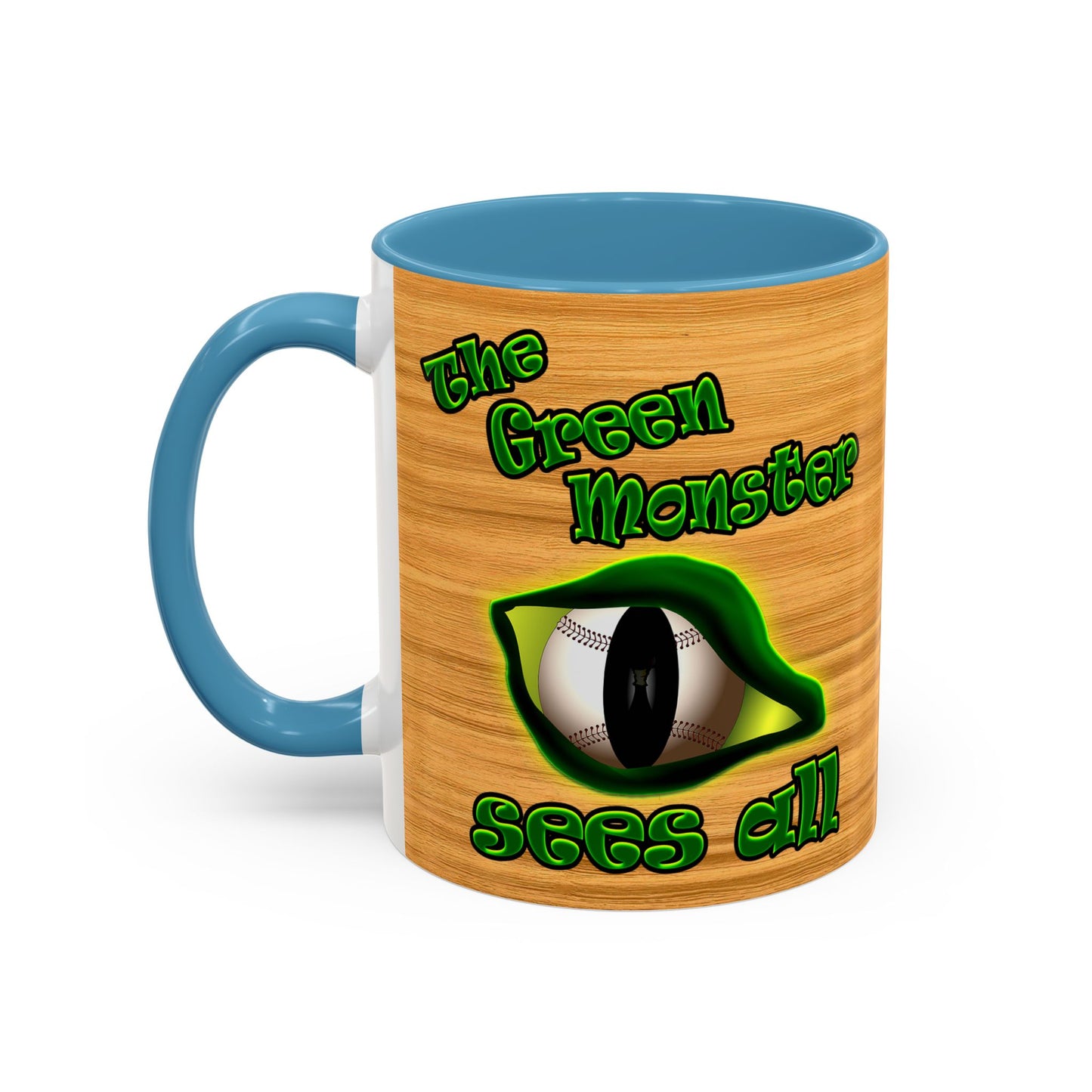 green monster - Accent Mug (butterscotch wood finish)
