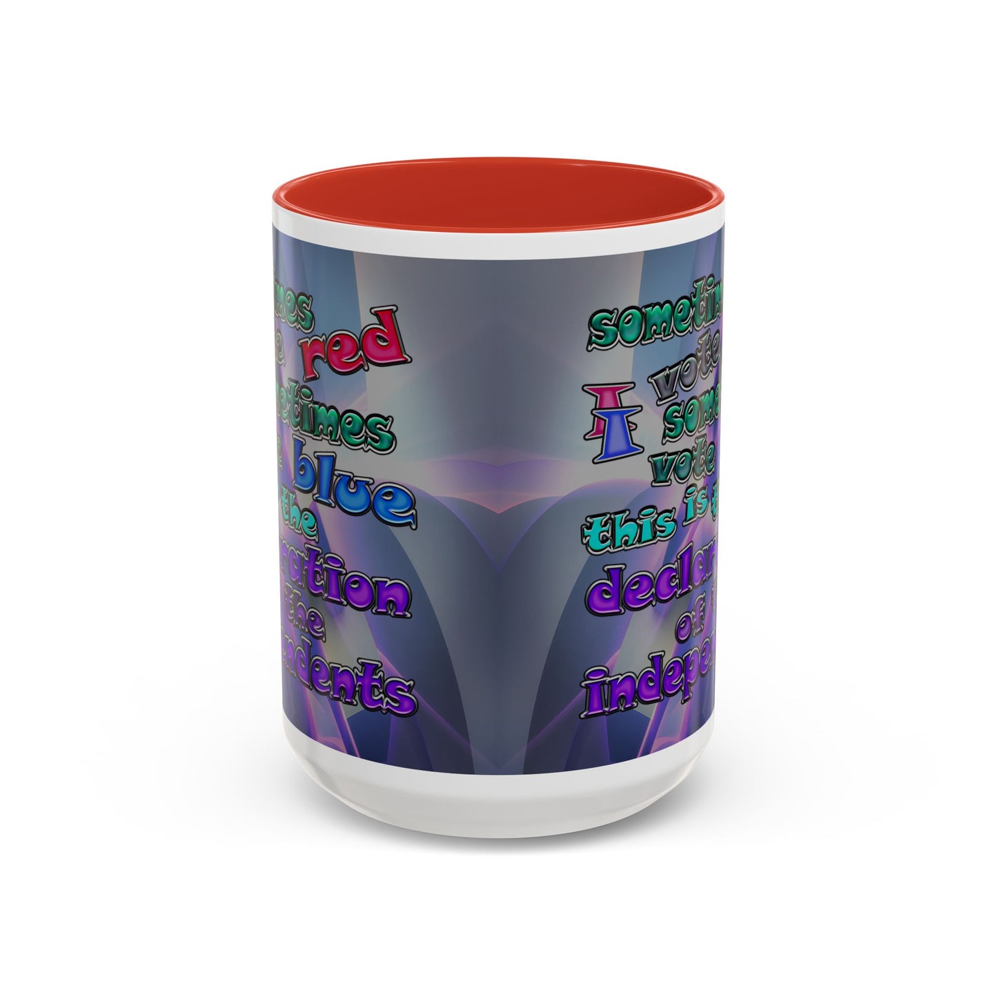 declaration of the independents - Accent Mug (grey-pink wave)