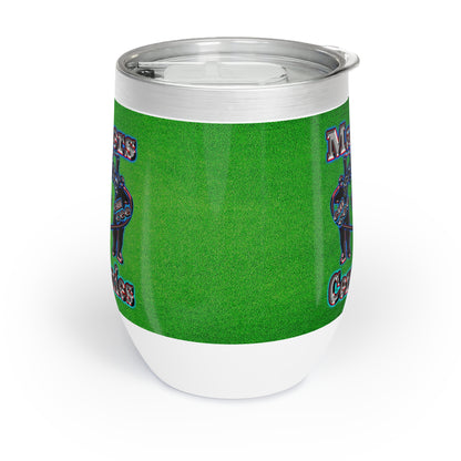 em cee squared - Chill Wine Tumbler (green turf)