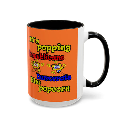 popping like popcorn - Accent Mug (crusta)