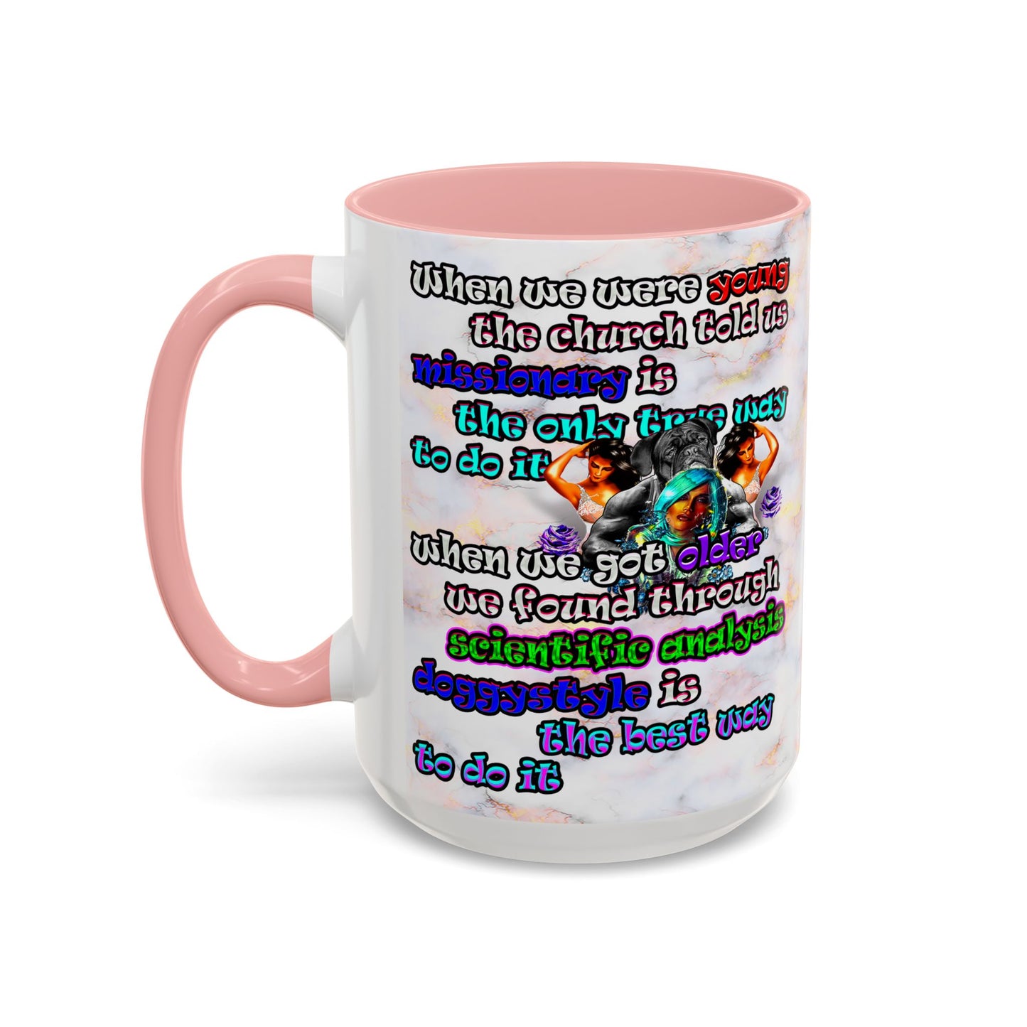 doggystyle - Accent Mug (white marble)