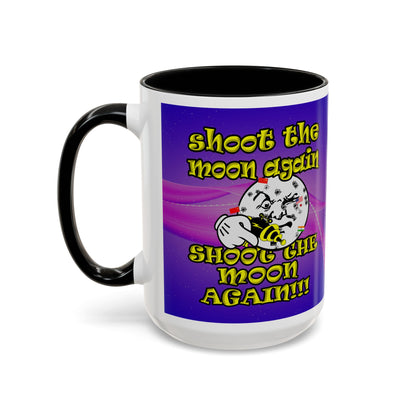 shoot the moon again - Accent Mug (purple-pink wave)