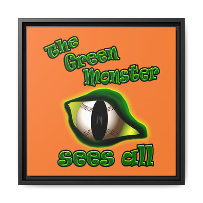 green monster - framed canvas art (crusta)