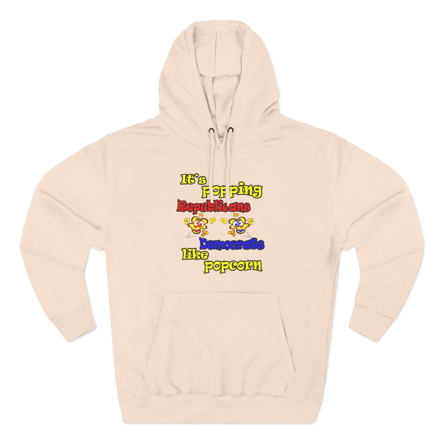 popping like popcorn - Three-Panel Fleece Hoodie