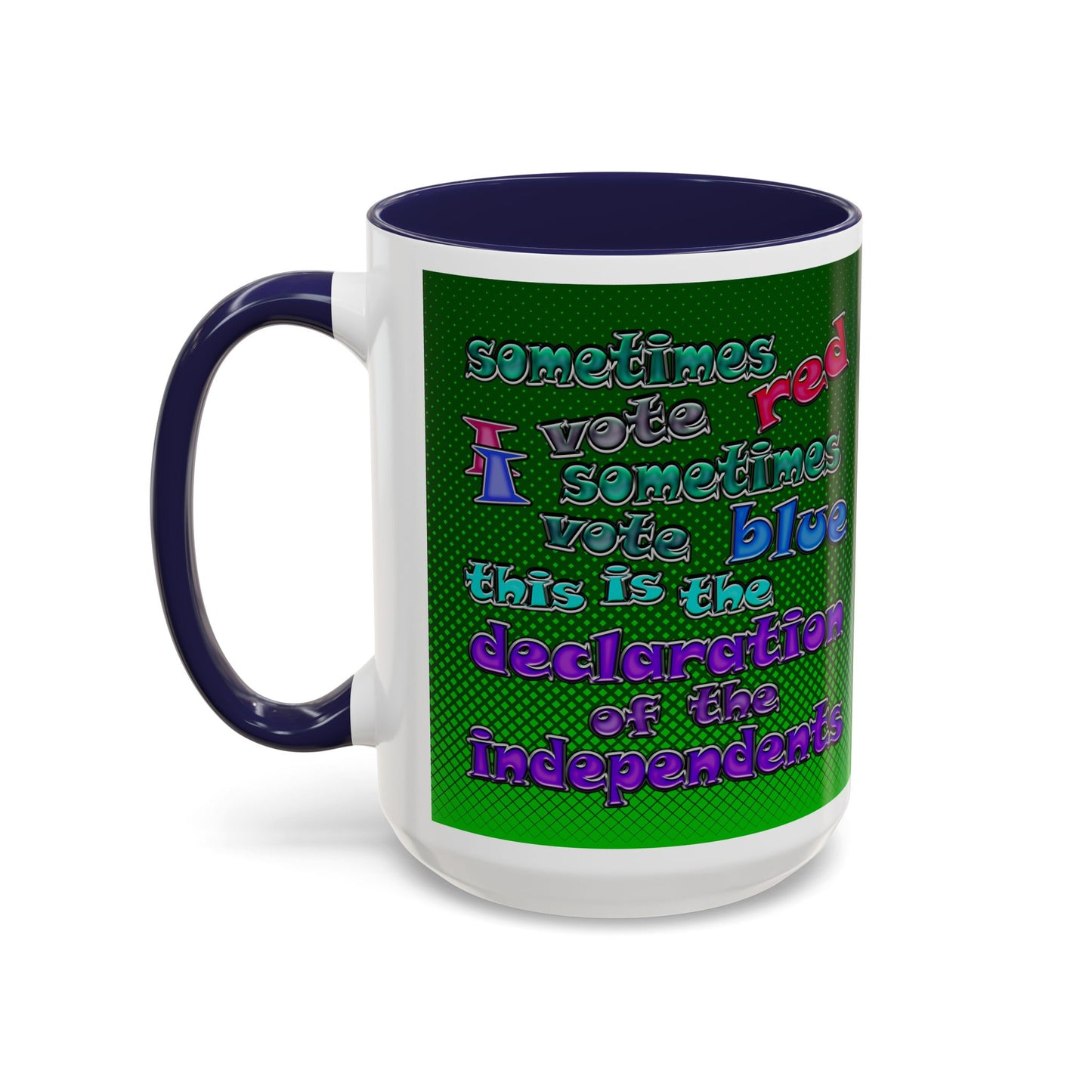 declaration of the independents - Accent Mug (logo green)