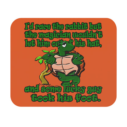 turtle race - Mouse Pad (Rectangle) (orange)