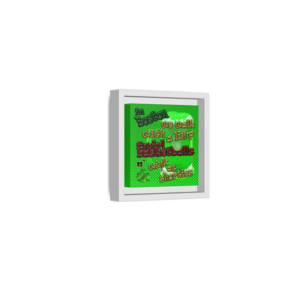 celtics logo - framed canvas art (logo green)