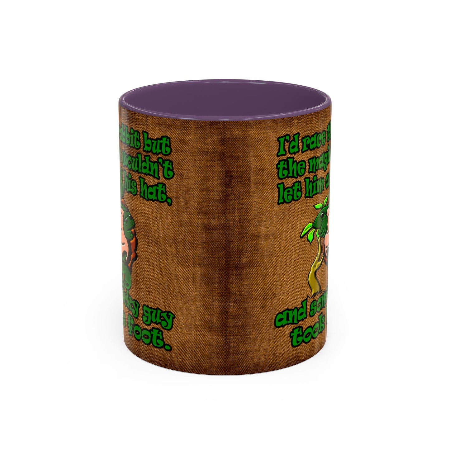turtle race - Accent Mug (brown papyrus)