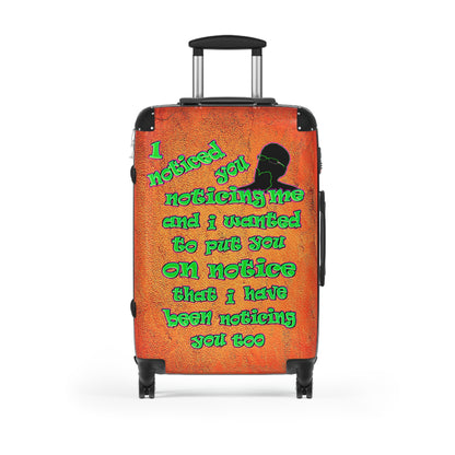 noticed you noticing - Suitcase (burnt orange)