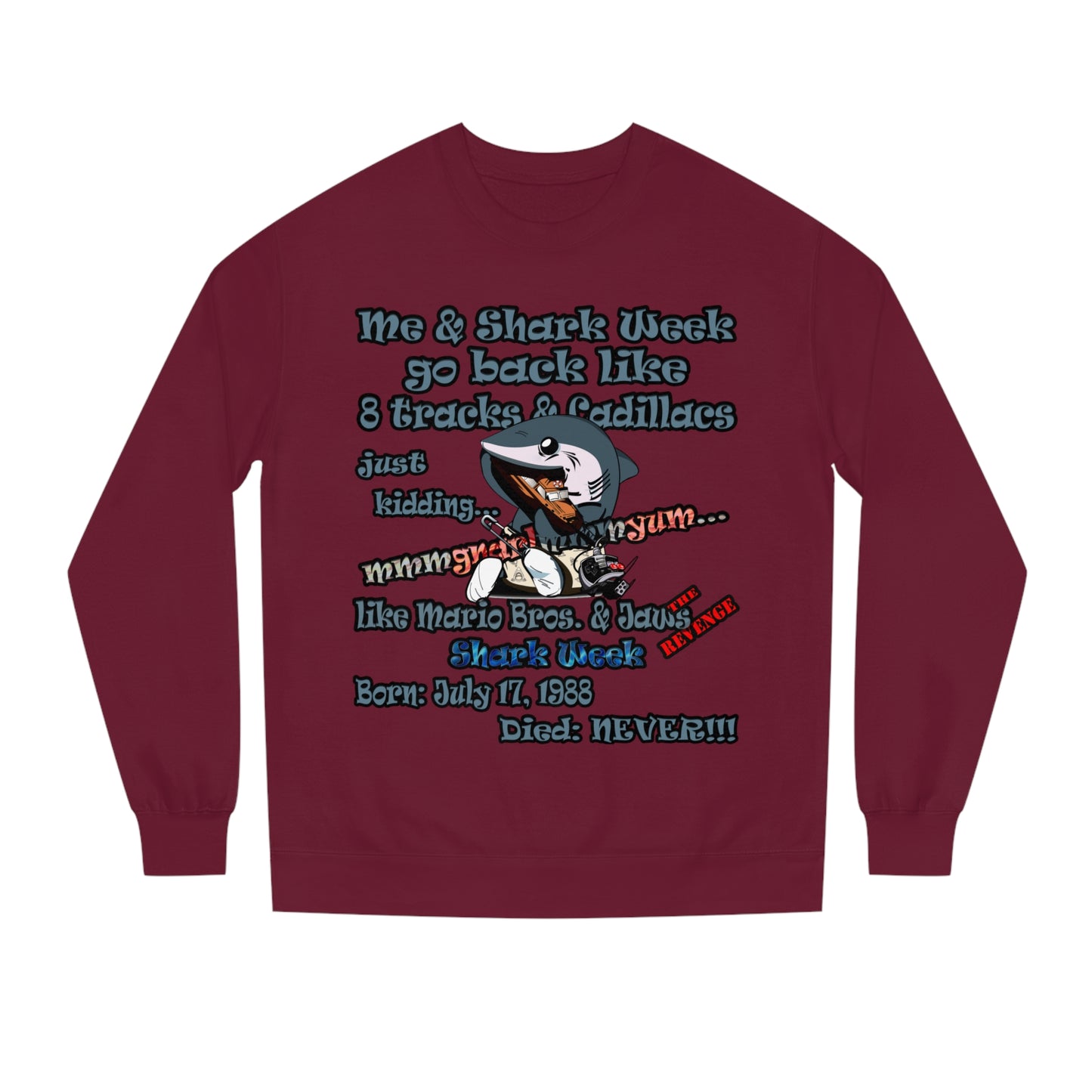 shark week - Unisex Crew Neck Sweatshirt