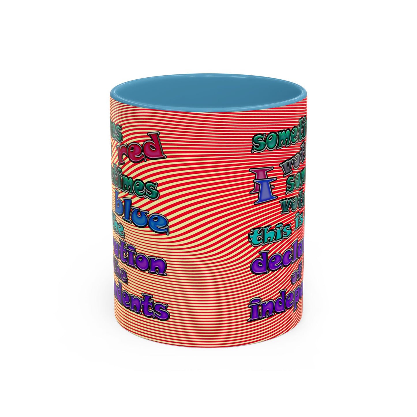 declaration of the independents - Accent Mug (yellow-orange wave)