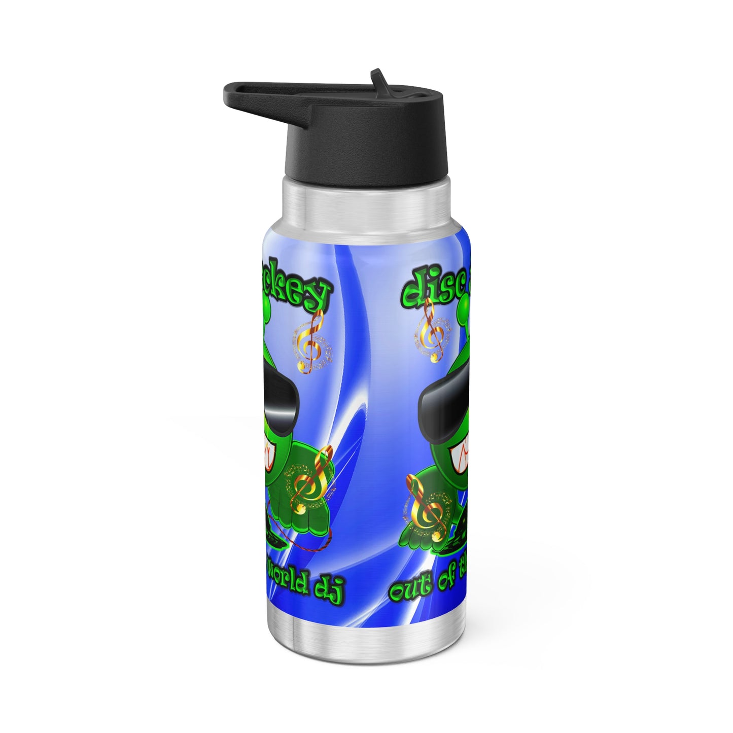 disc jockey - Gator Tumbler, 32oz (blue-white wave)