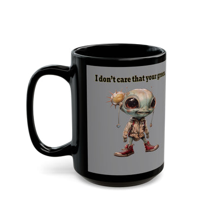 I don't care that your grey - Black Mug (grey)