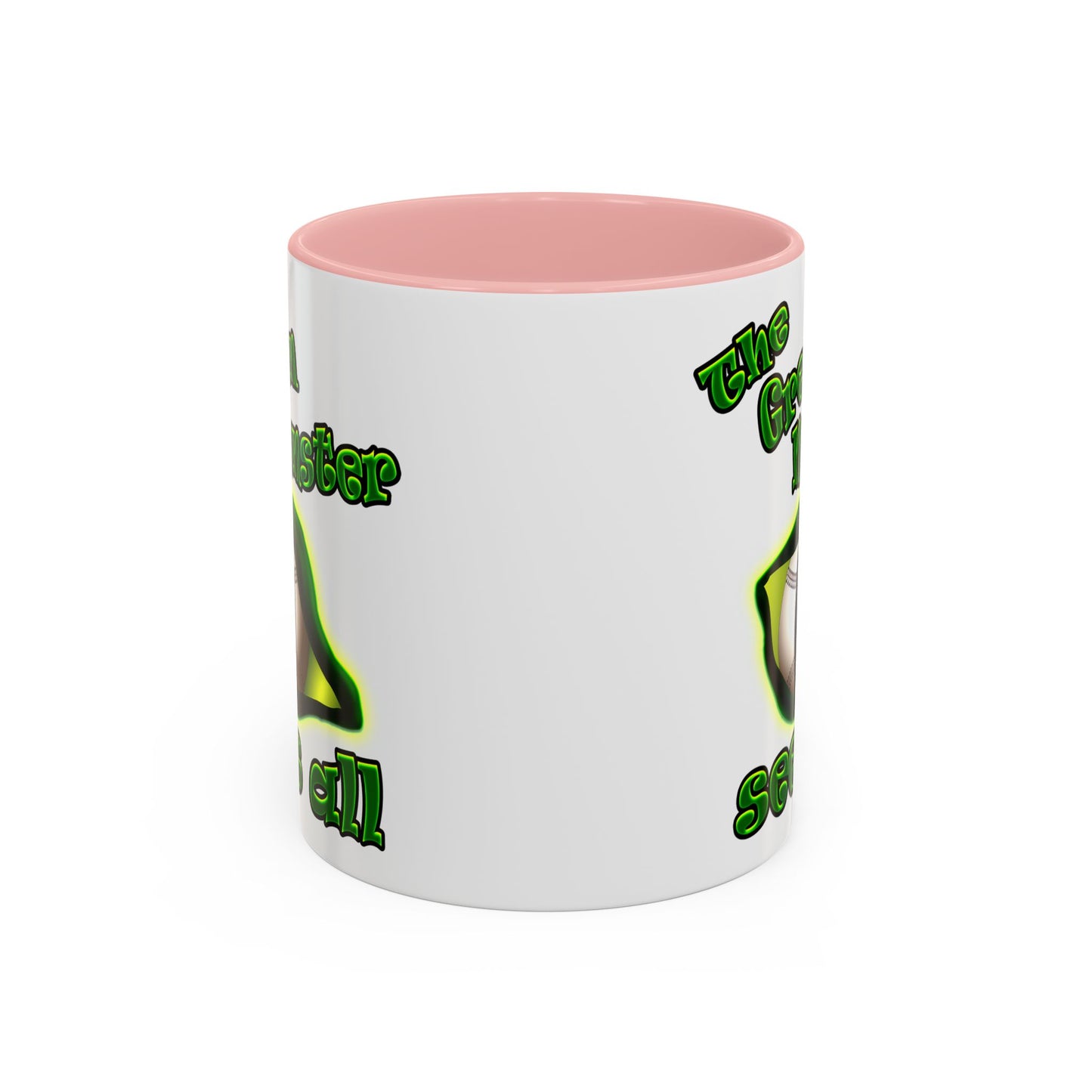 green monster - Accent Mug (white)