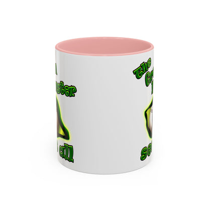 green monster - Accent Mug (white)