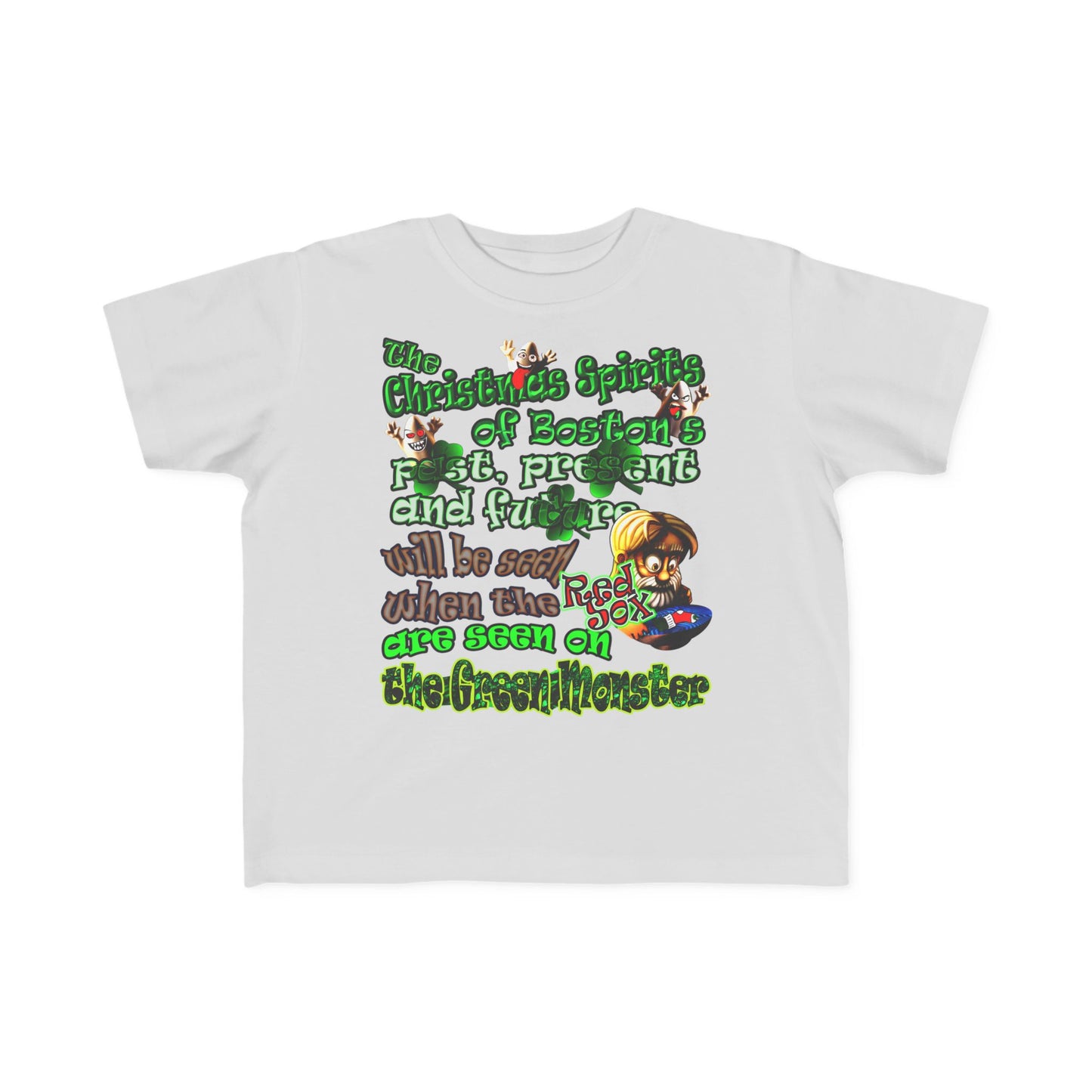 christmas spirits of boston - Toddler's Fine Jersey Tee