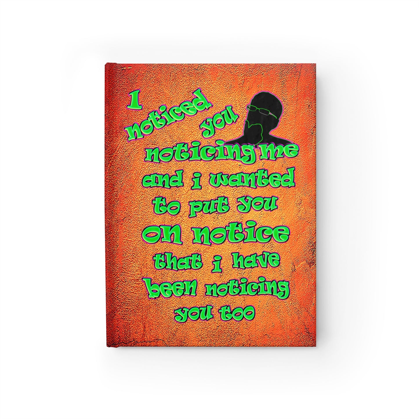 noticed you noticing - journal-blank (burnt orange)