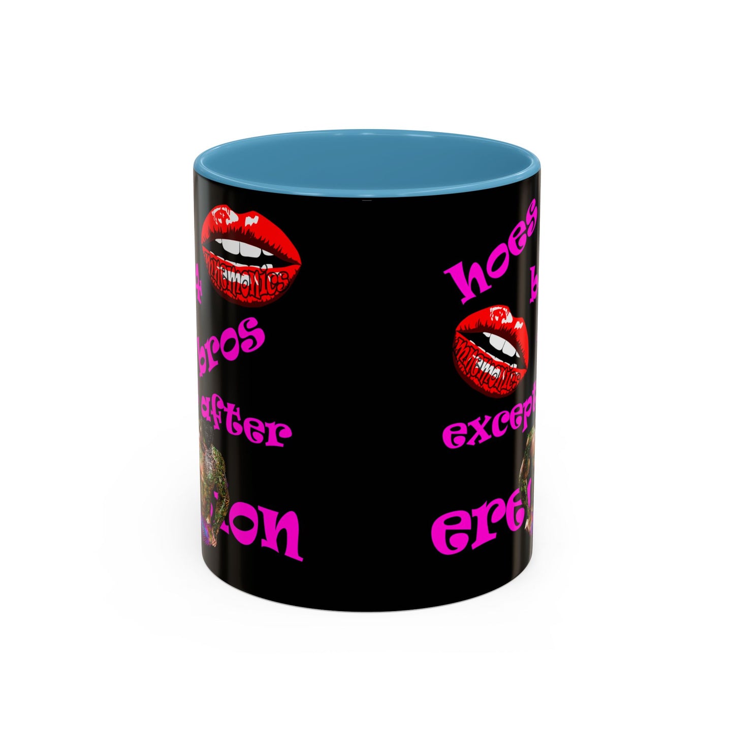 hoes b4 bros - Accent Mug (black)