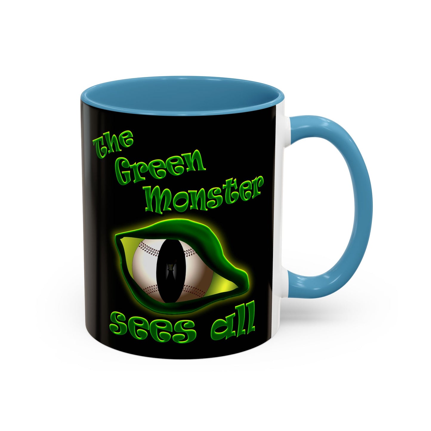 green monster - Accent Mug (black)