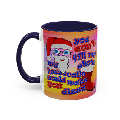 santa's shoes - Accent Mug (color blur)