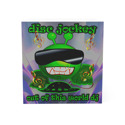 disc jockey - note cube (grey-pink wave)