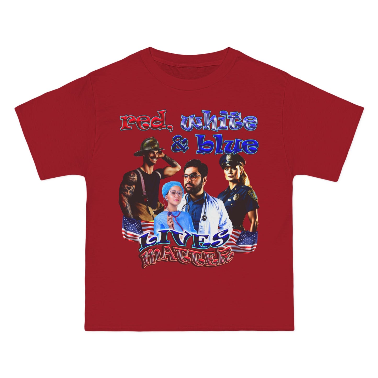 rw&b lives matter - Beefy-T®  Short-Sleeve T-Shirt