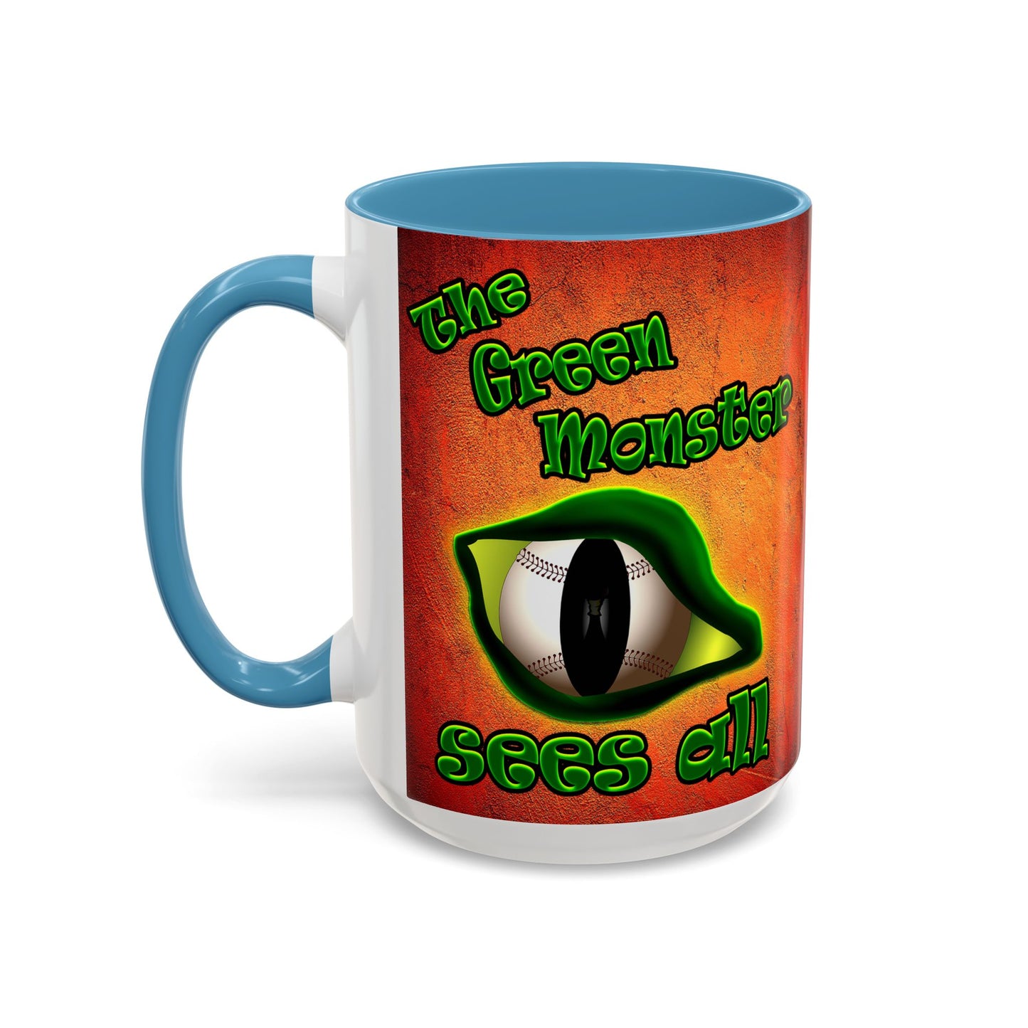 green monster - Accent Mug (burnt orange)