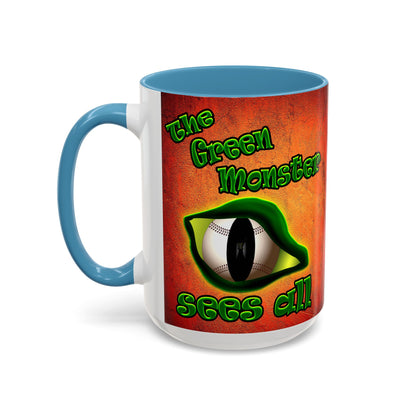 green monster - Accent Mug (burnt orange)