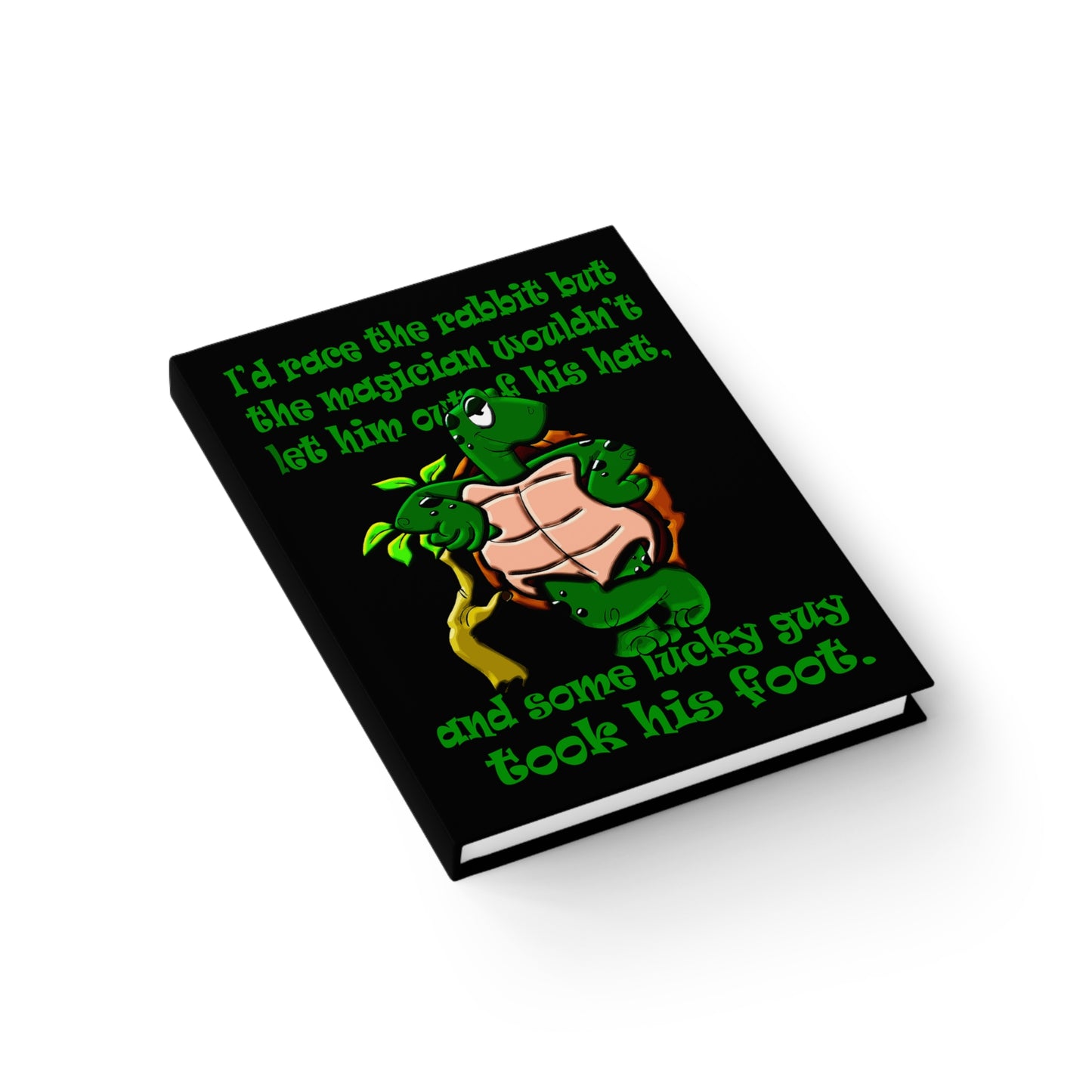 turtle race - journal-lined (black)