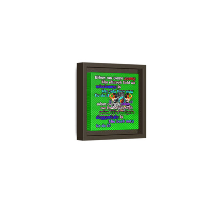 doggystyle - framed canvas art (logo green)