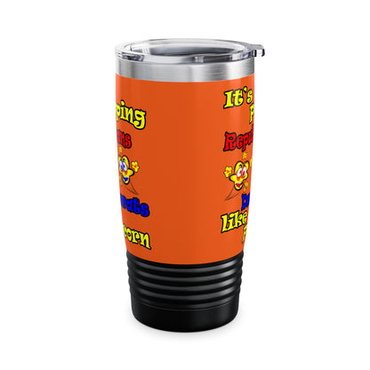popping like popcorn - Ringneck Tumbler, 20oz (orange)