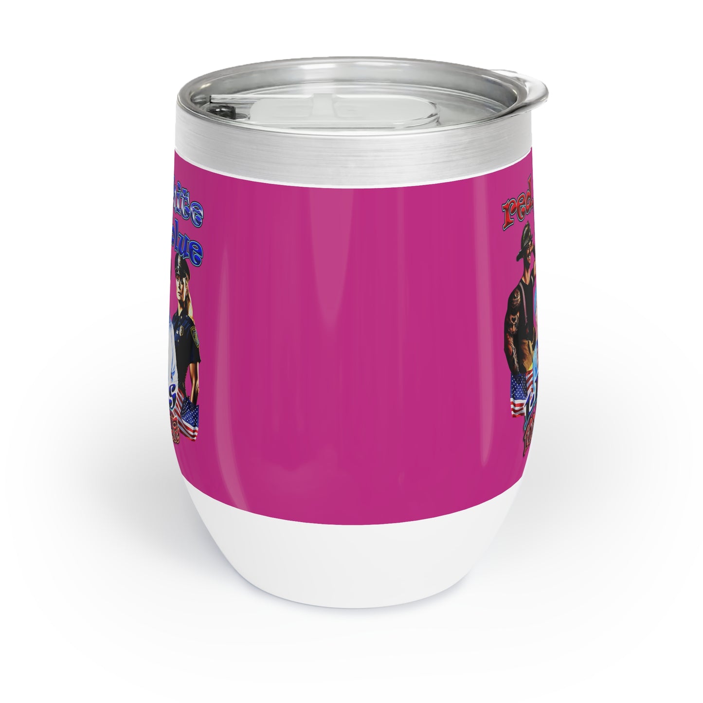 rw&b lives matter - Chill Wine Tumbler (pink)