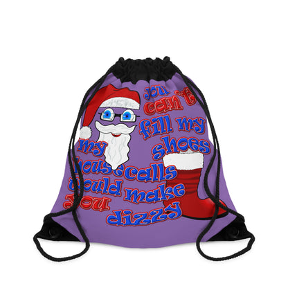 santa's shoes - Drawstring Bag (light purple)