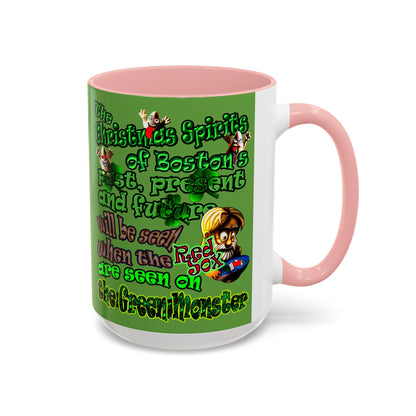 christmas spirits of boston - Accent Mug (green)