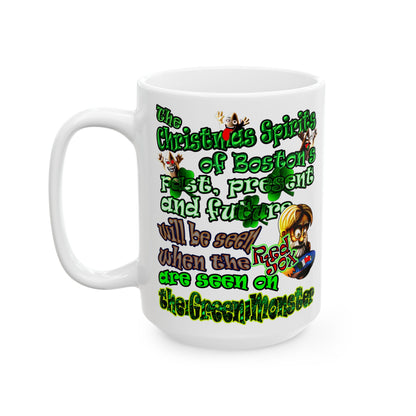 christmas spirits of boston - White Mug (white)