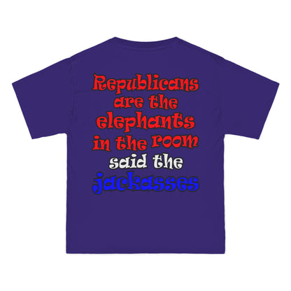 donkeys and elephants - Beefy-T®  Short-Sleeve T-Shirt