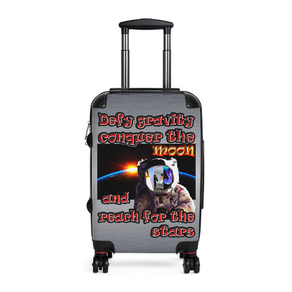 defy conquer reach - Suitcase (brushed nickel)