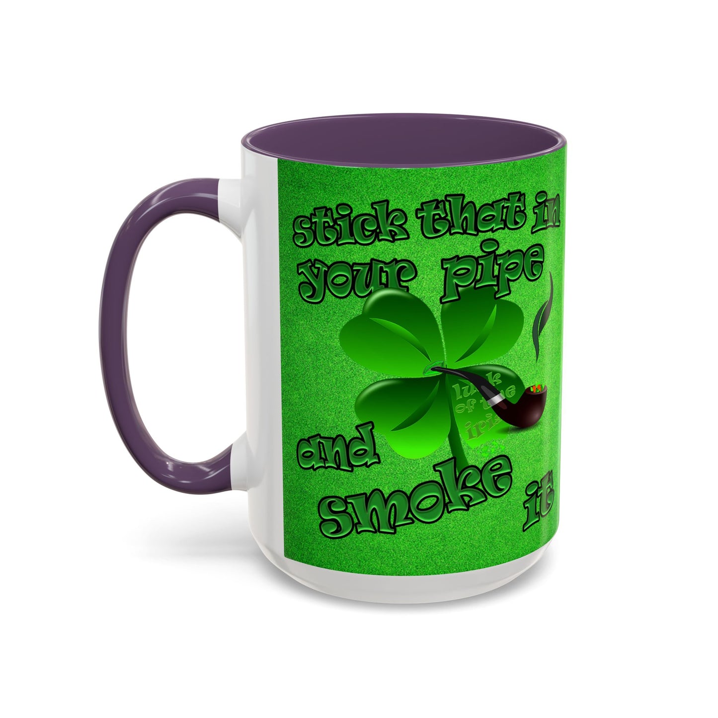 celtics logo - Accent Mug (green turf)