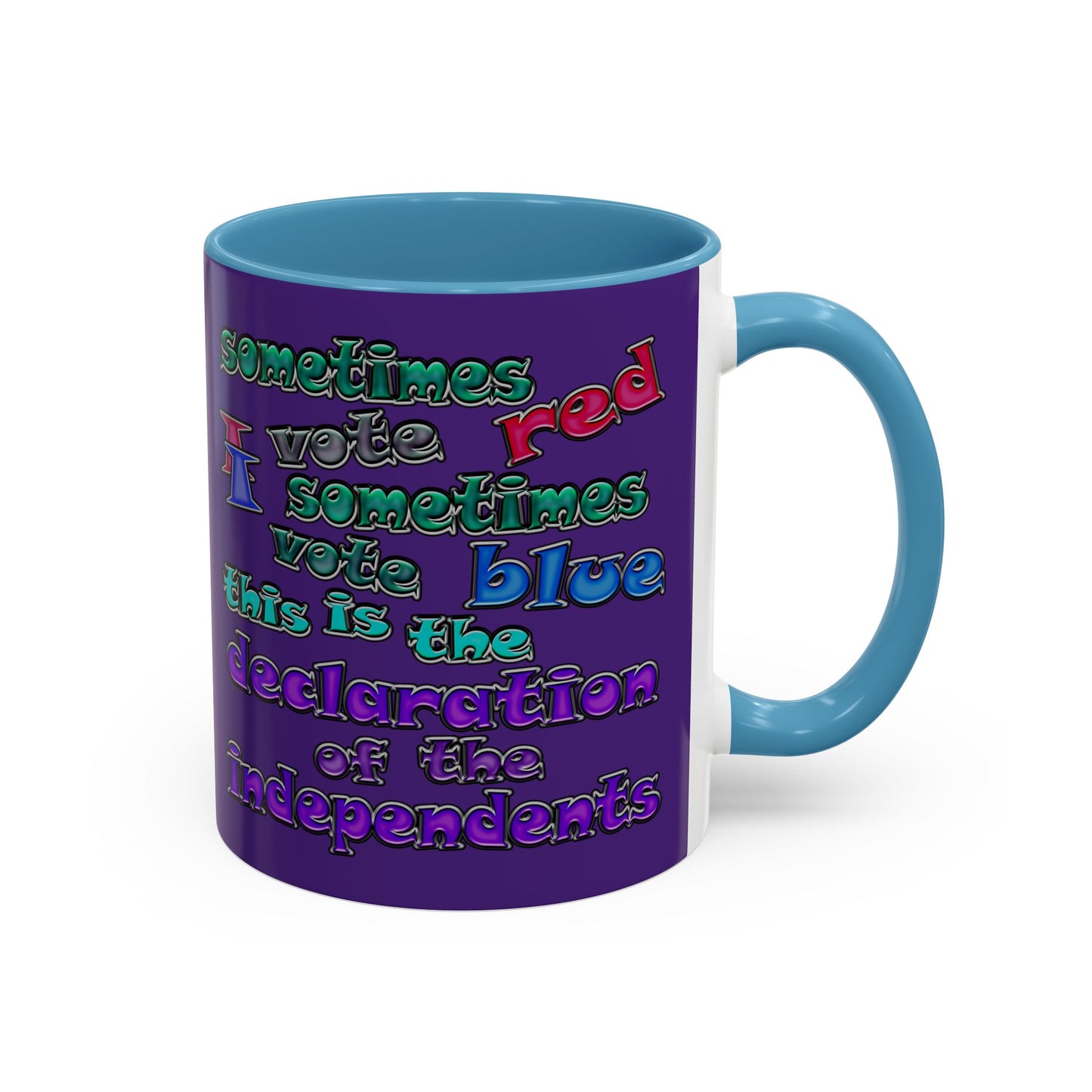 declaration of the independents - Accent Mug (purple)