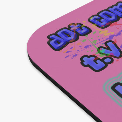 drop the beat - Mouse Pad (Rectangle) (light pink)