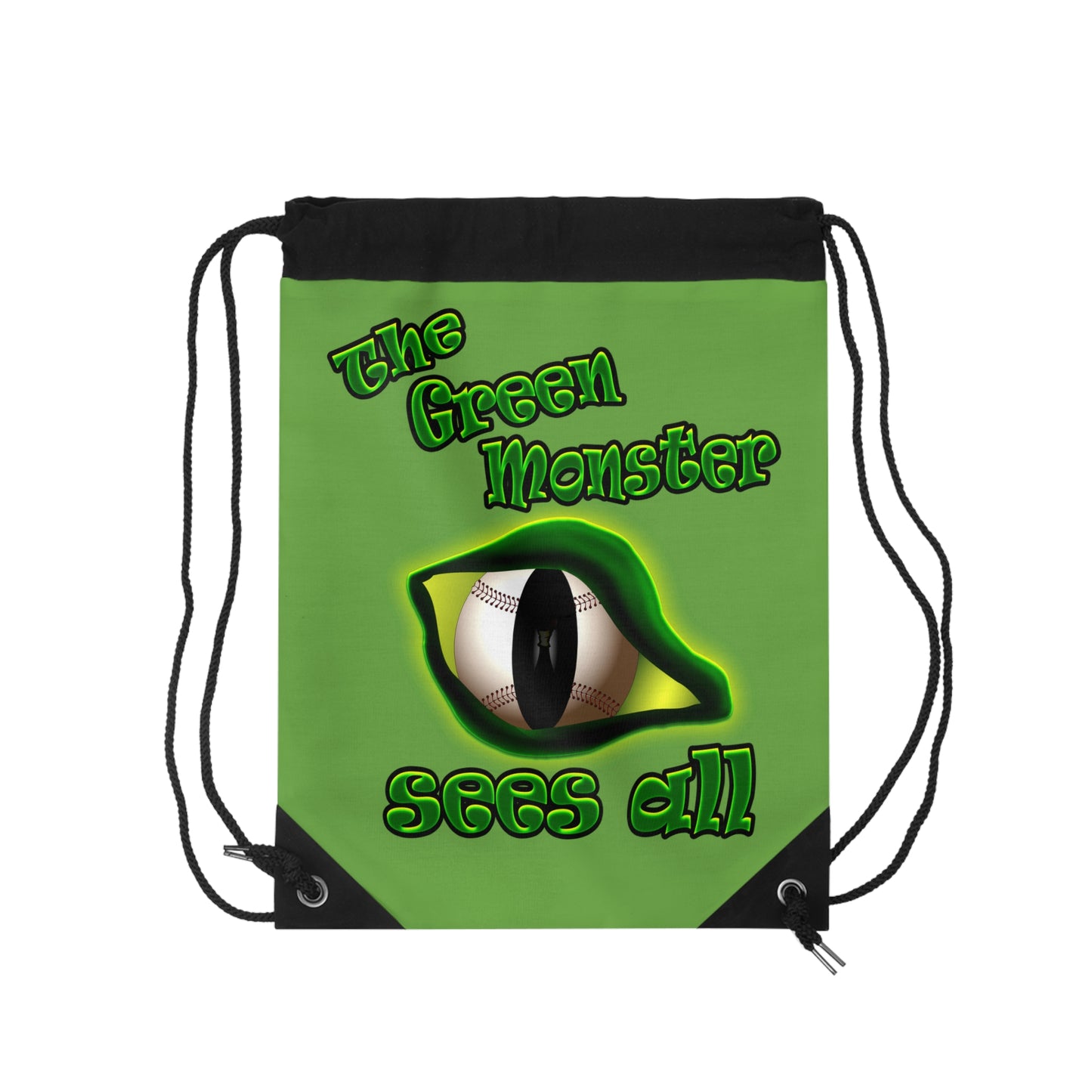 green monster - Drawstring Bag (green)