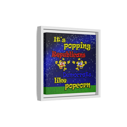 popping like popcorn - framed canvas art ('snoops' background)